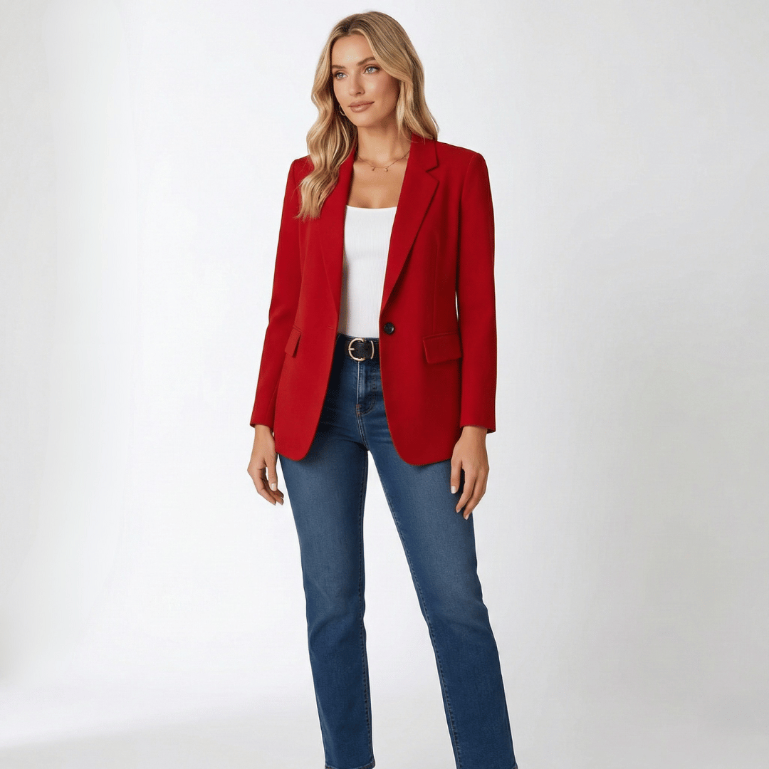 Women’s Fitted Blazer with Shaped Silhouette