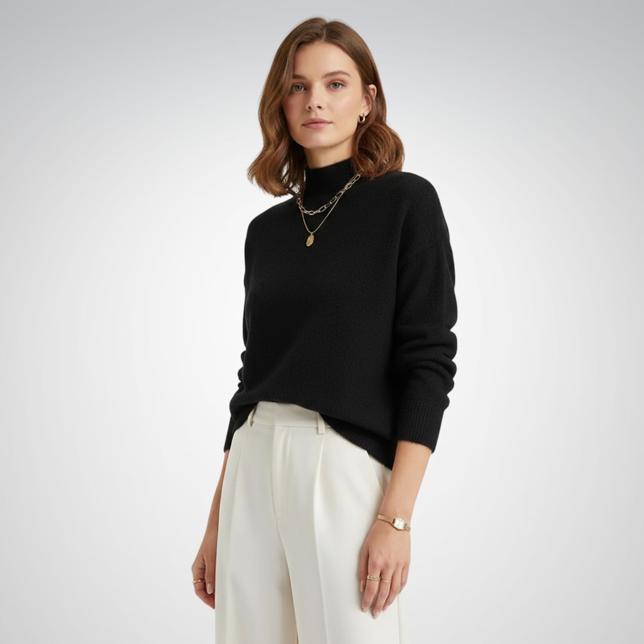 Turtleneck Sweater | Black Roll Neck Jumper