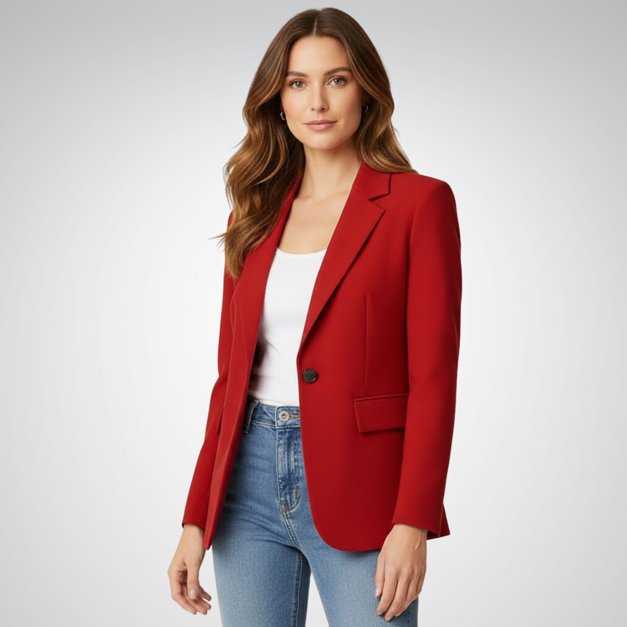 Women's Blazer | Fitted Black, Lapel Collar