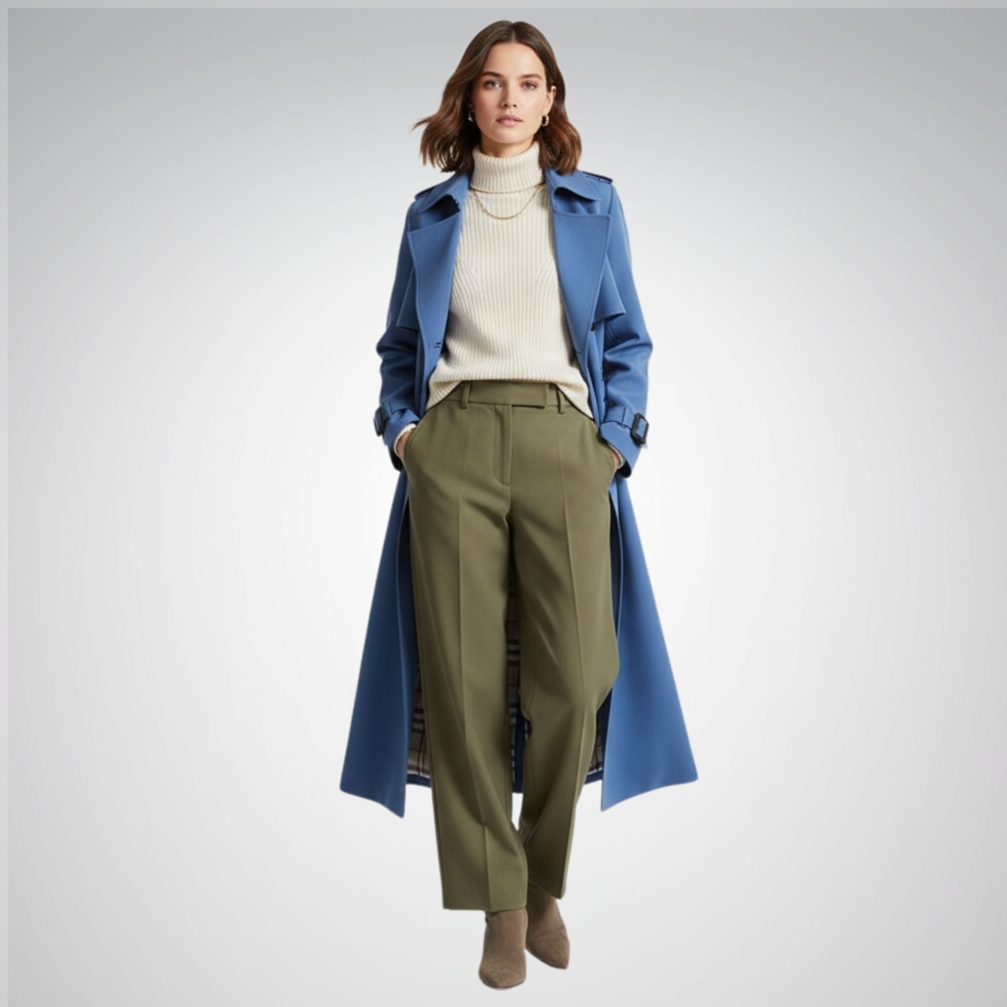 Women's Trench Coat | Adjustable Fit, Clean Silhouette