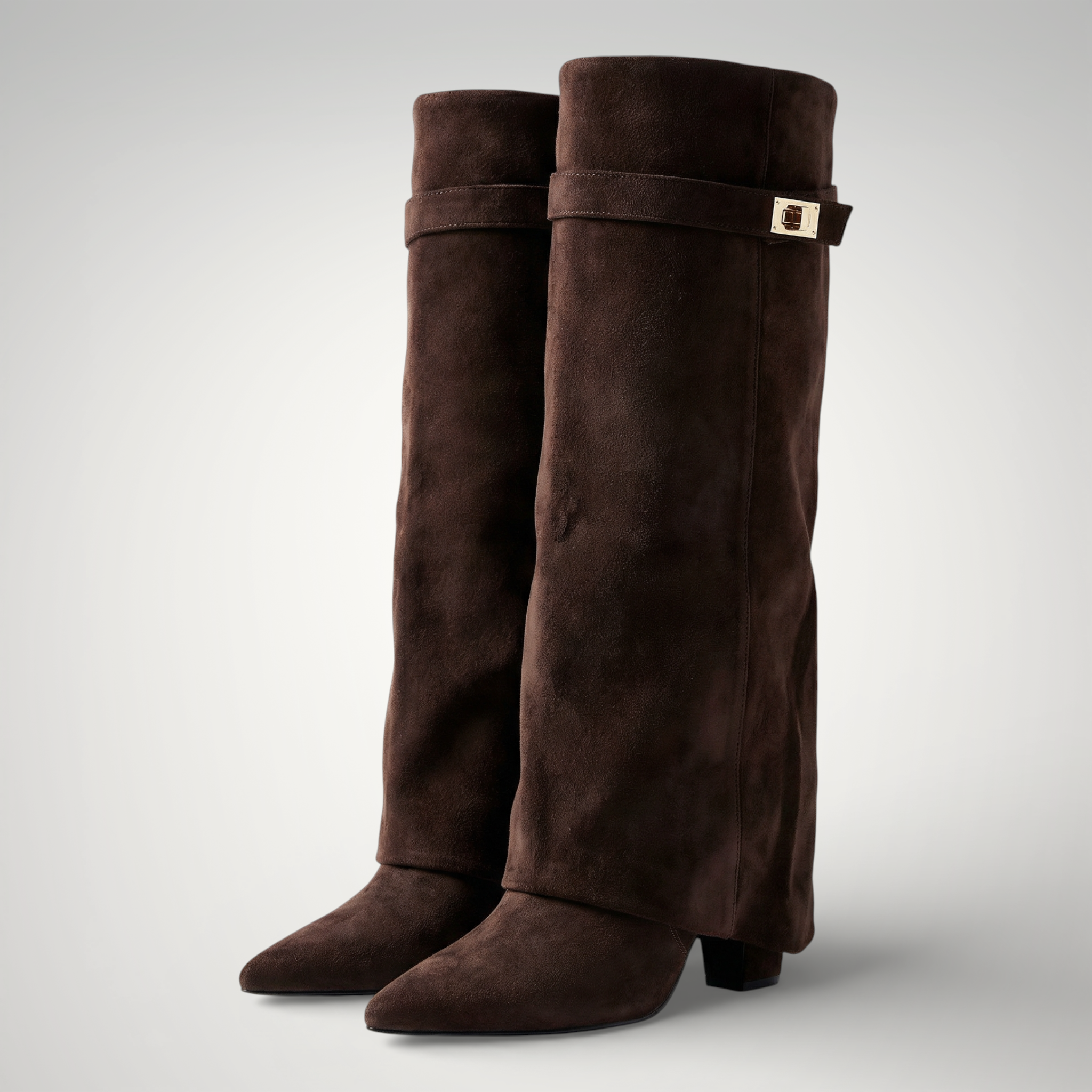 Women's Thigh High Boots | Upper with Buckle Detail