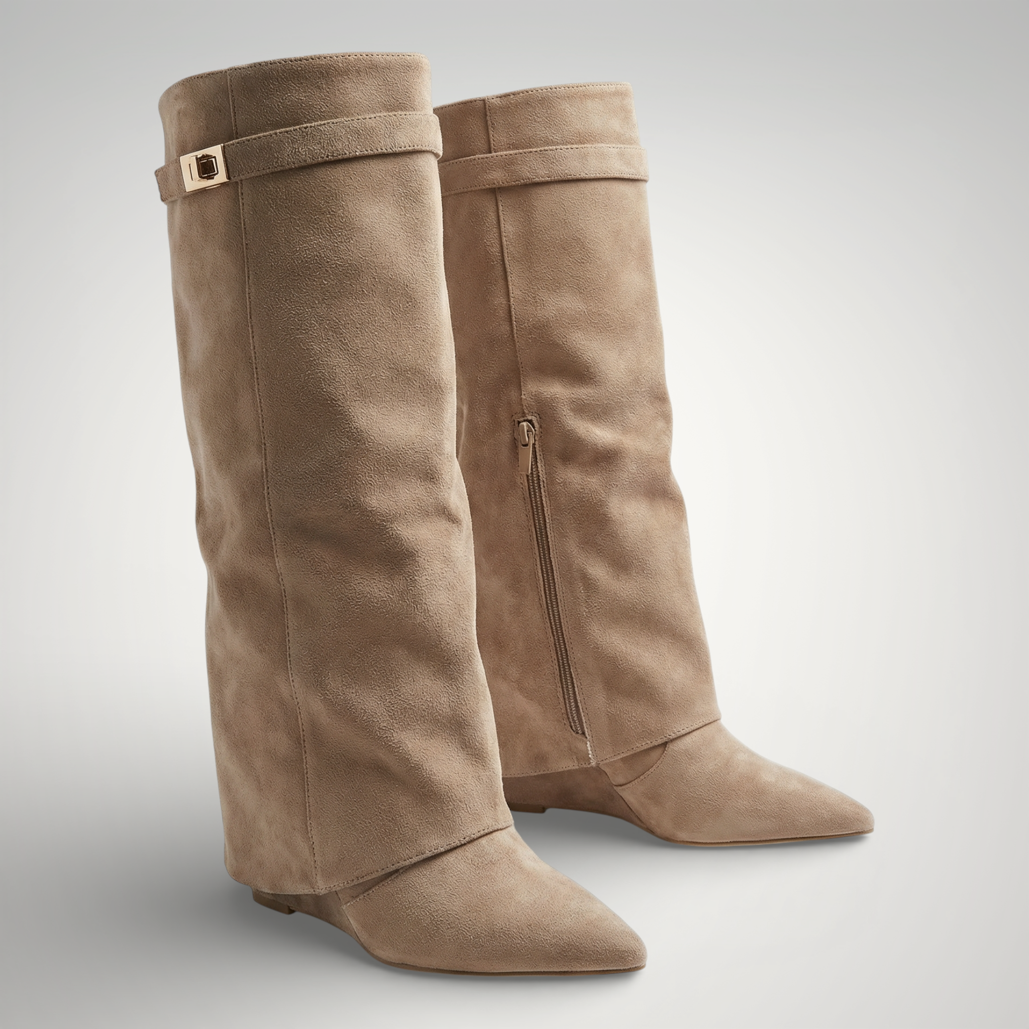 Women's Thigh High Boots | Upper with Buckle Detail