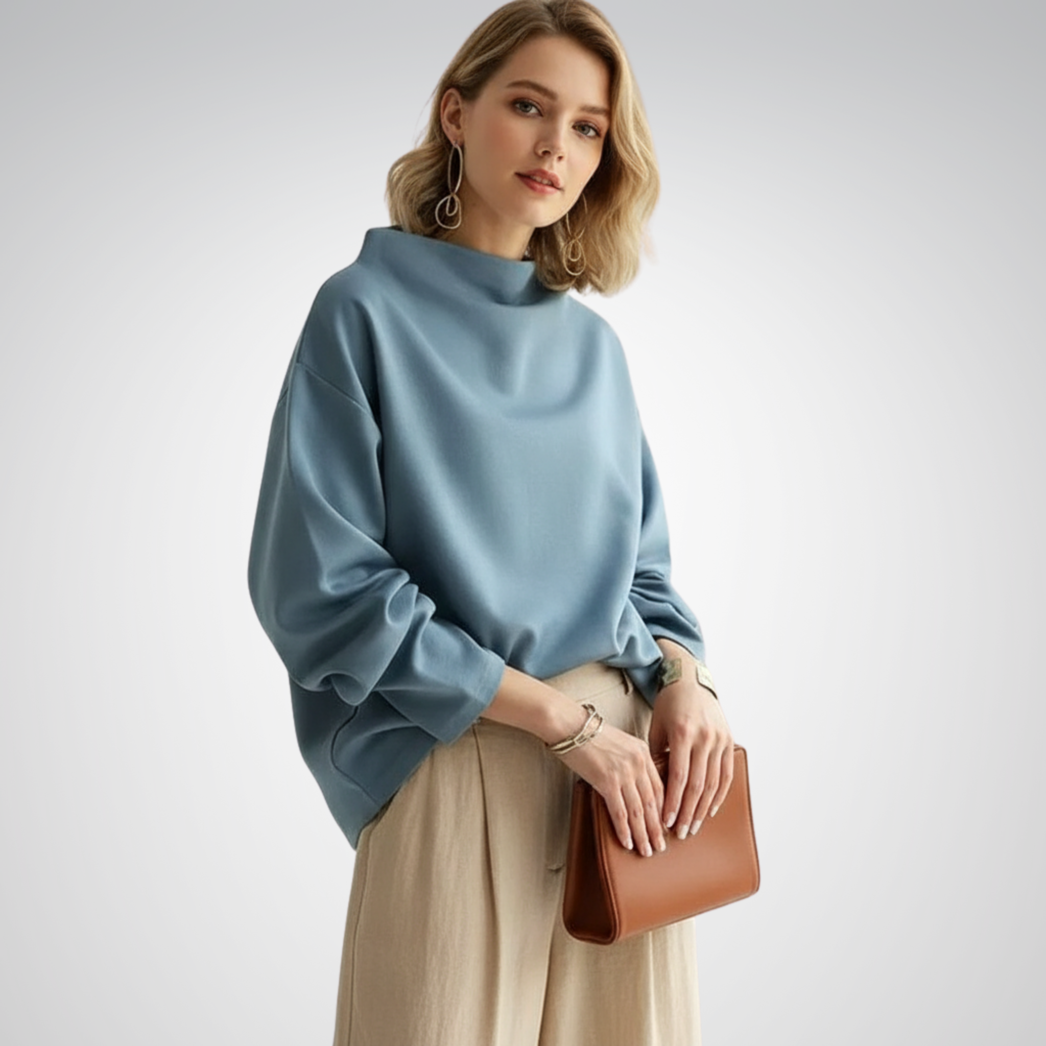 Women's Top | High-Neck Design