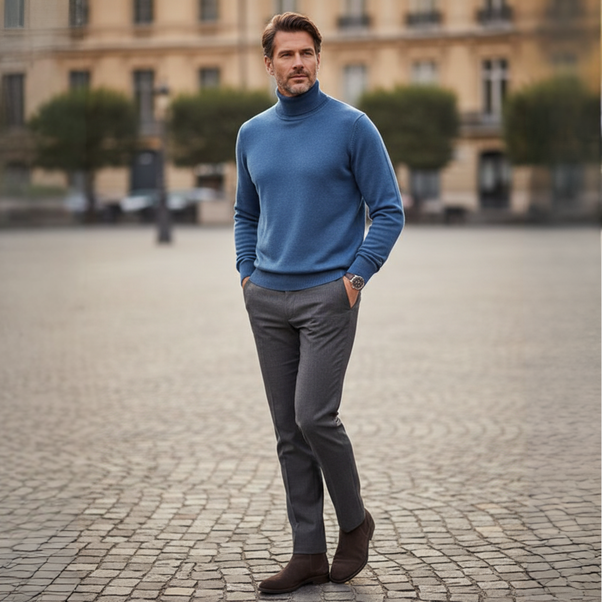 Men’s Regular-Fit Turtleneck Sweater