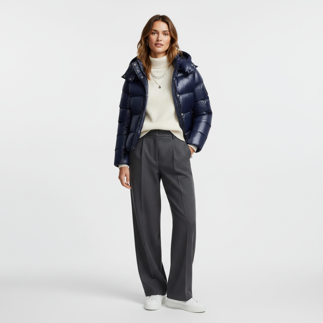 Women’s Hooded Cropped Puffer Jacket