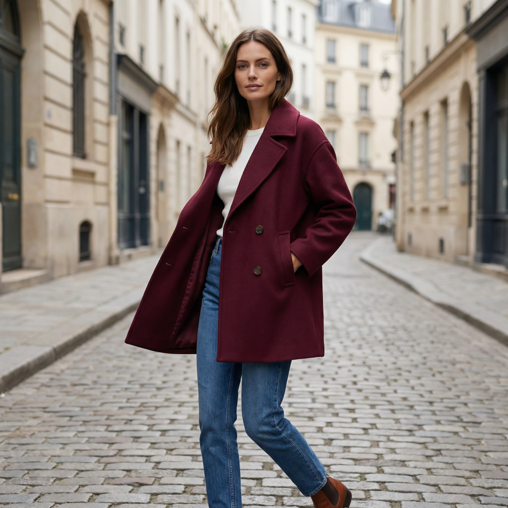 Women’s Double-Button Short Jacket