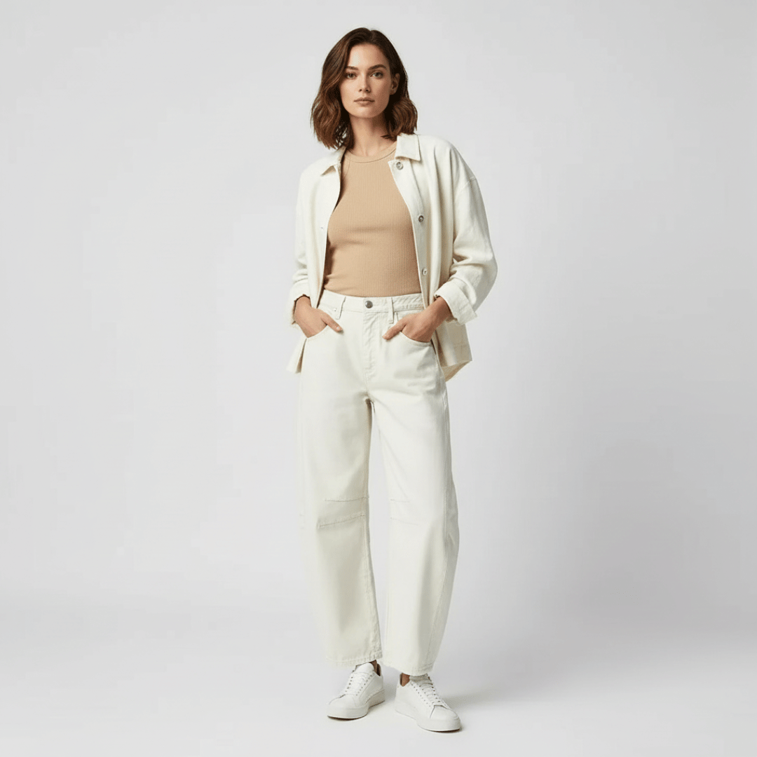 Women’s Wide-Leg Jeans with High Waist