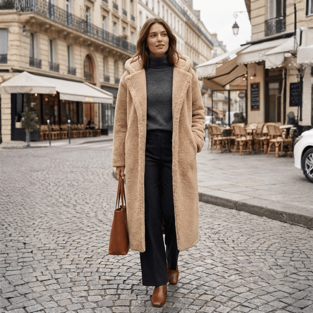 Women’s Wool Coat with Classic Silhouette