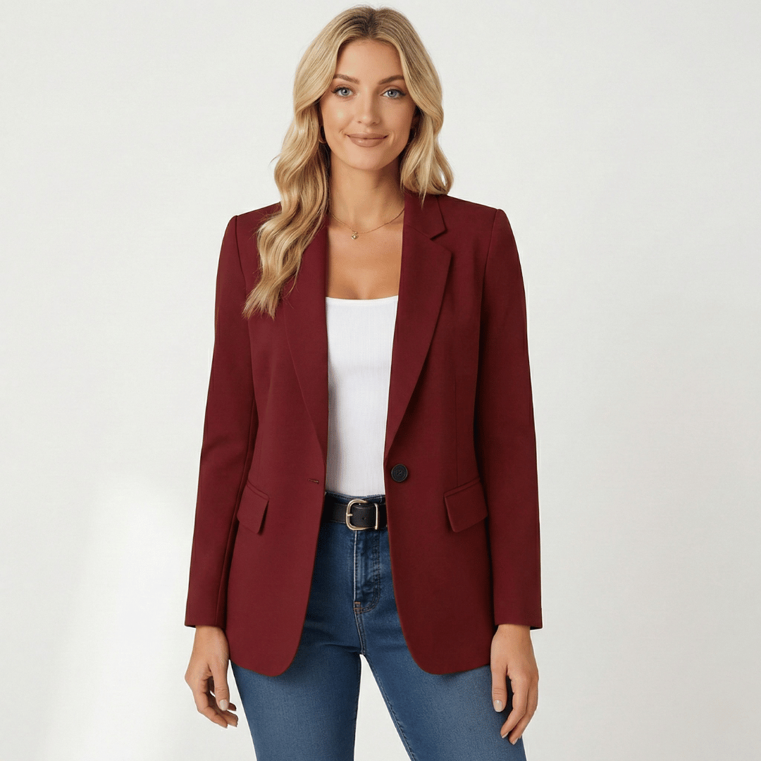 Women’s Fitted Blazer with Shaped Silhouette