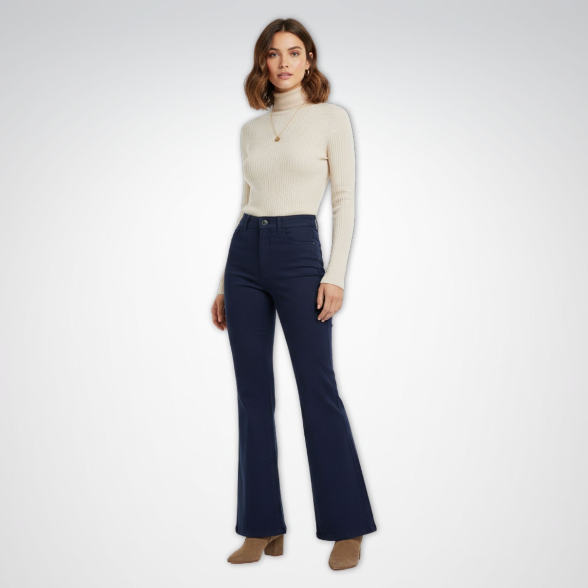 Women's Flare Jeans | High-Waist Corduroy Retro Style