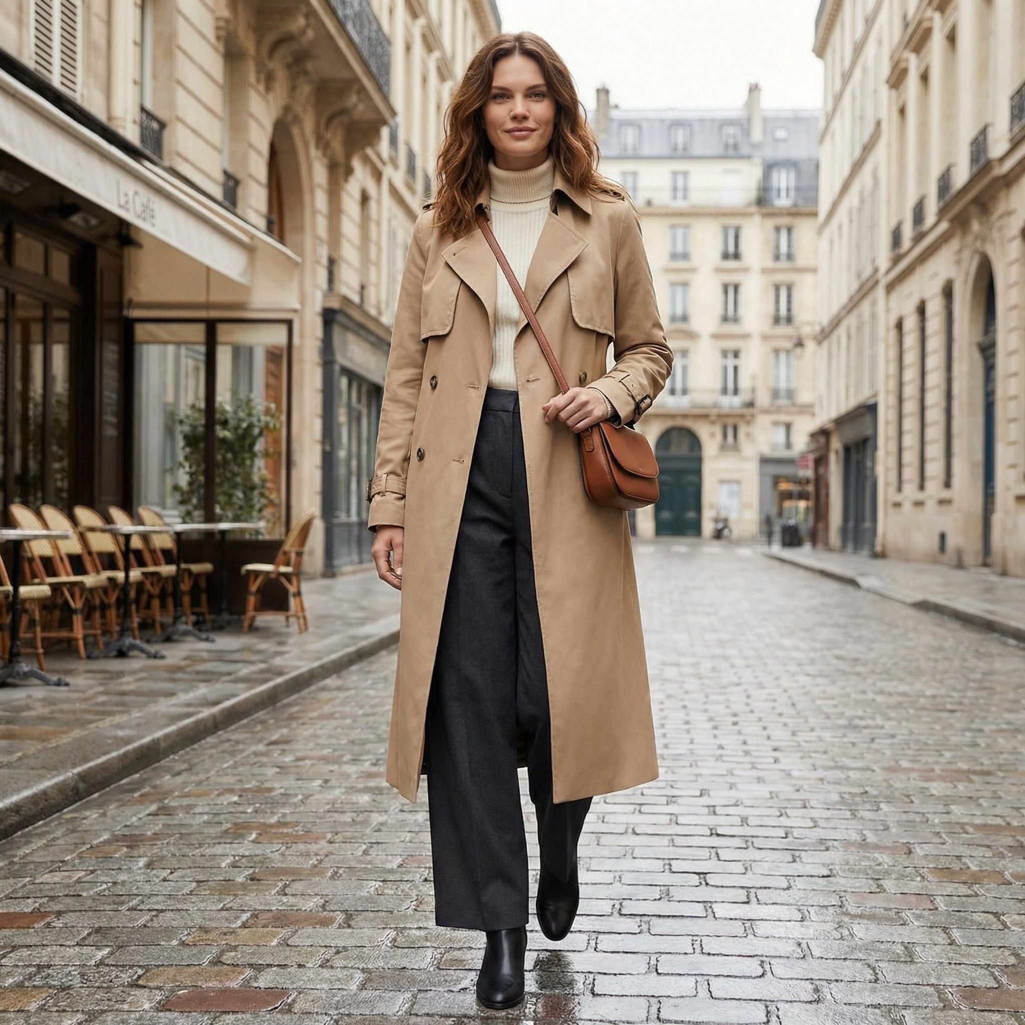 Women's Trench Coat | Adjustable Fit, Clean Silhouette