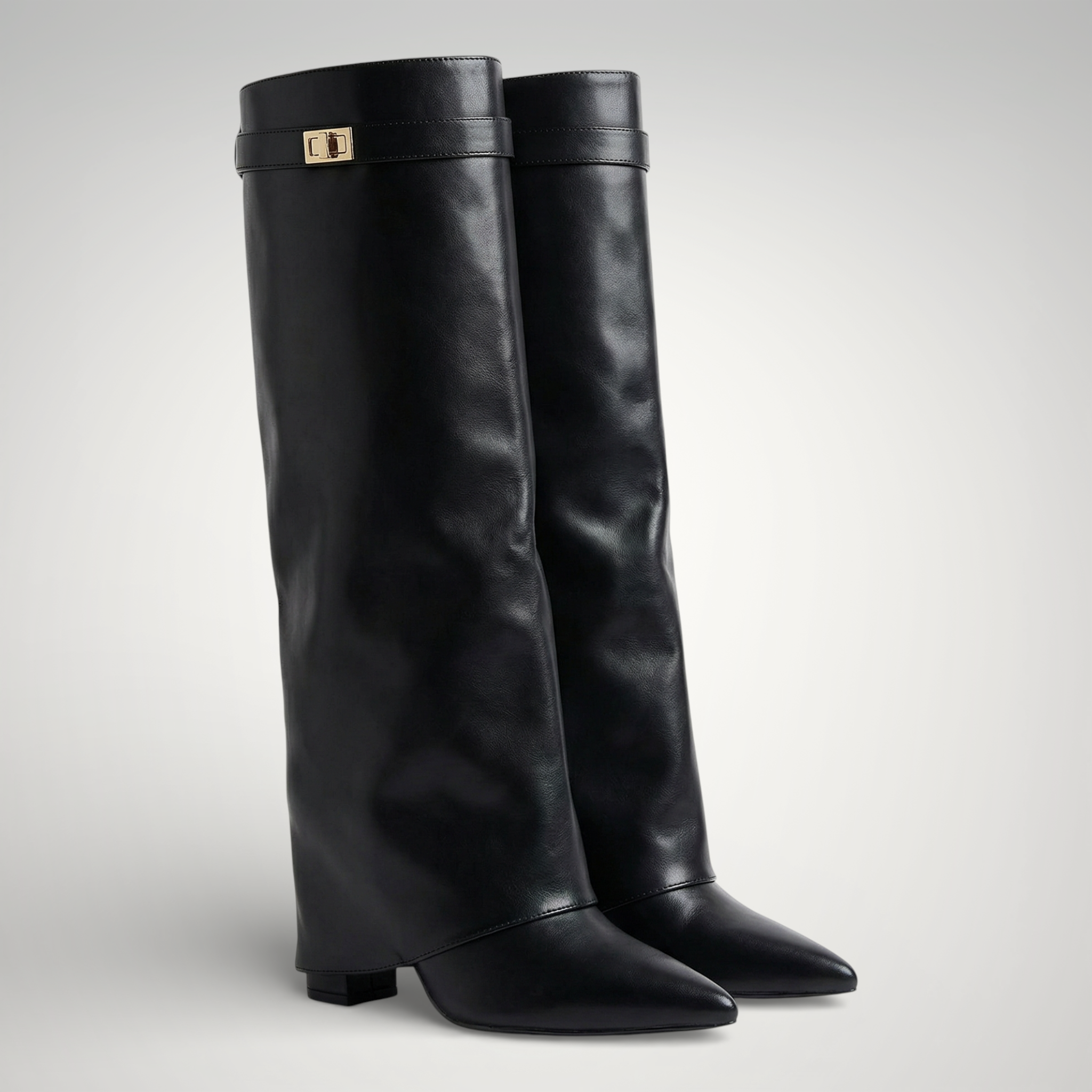 Women's Thigh High Boots | Upper with Buckle Detail