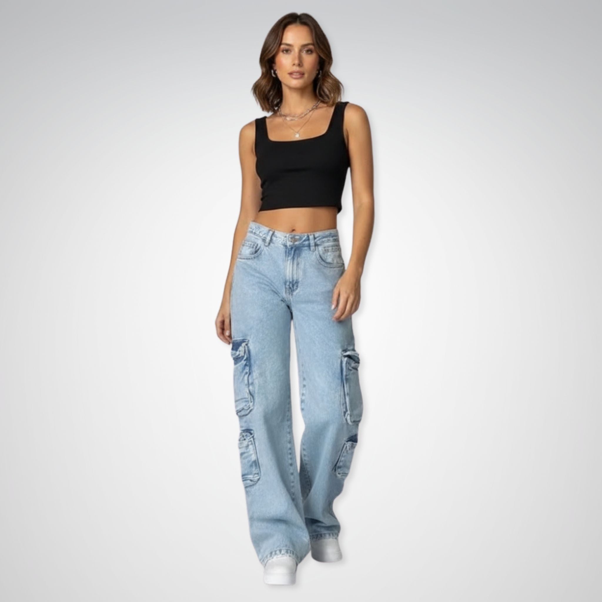Women's Baggy Jeans | High Waist, Retro Punk Style