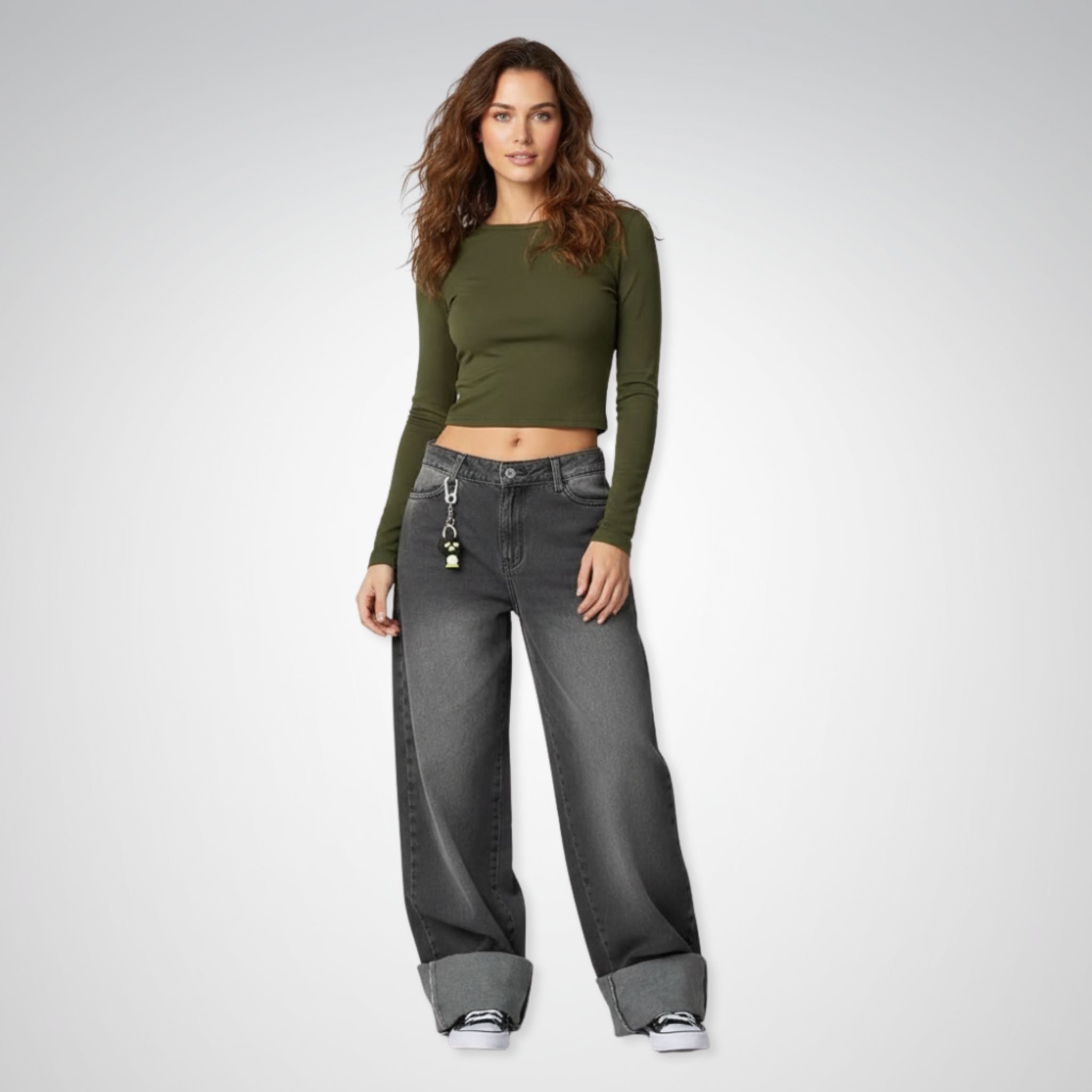 Women's Baggy Jeans | High Waist, Retro Punk Style