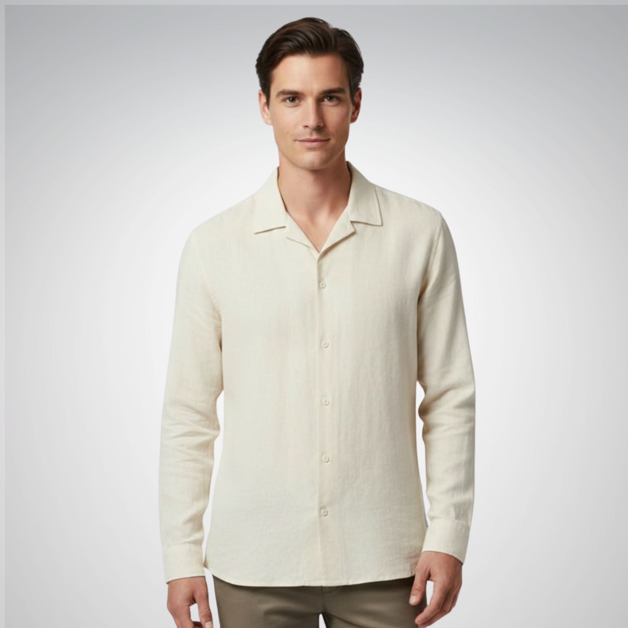 Men's Linen Shirt | Regular Fit, Short Sleeve