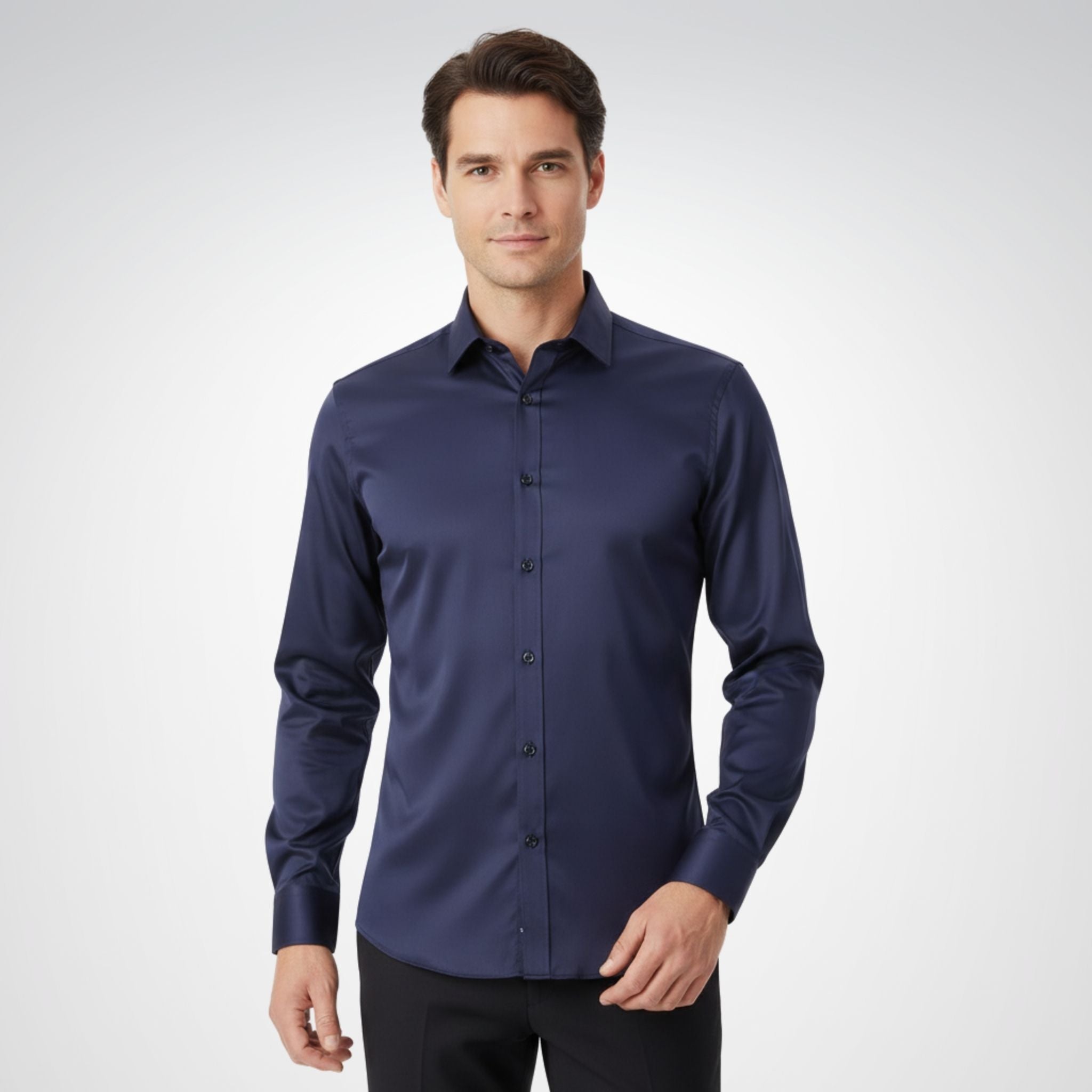 Men's Slim-Fit Button-Down Shirt