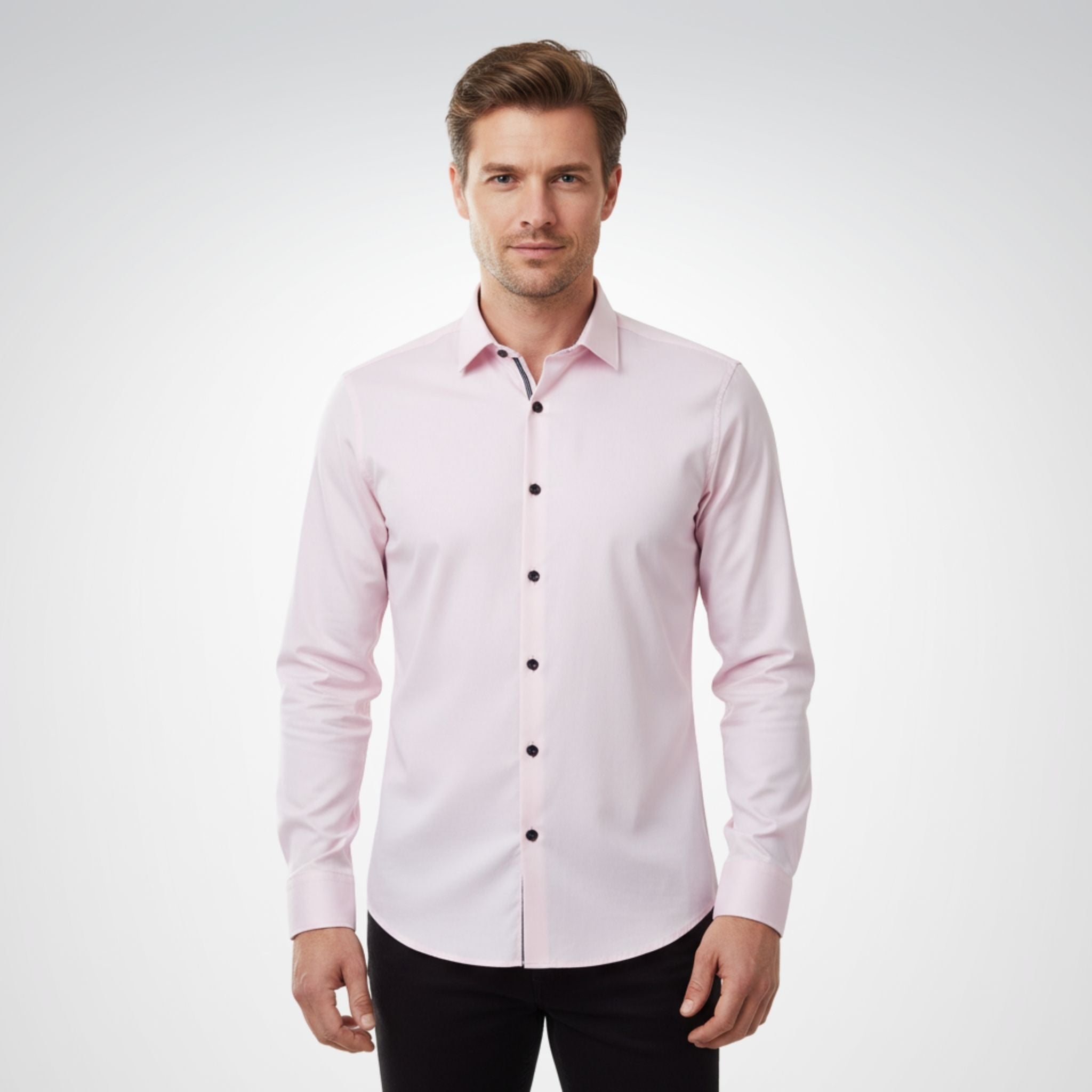 Men's Slim-Fit Button-Down Shirt