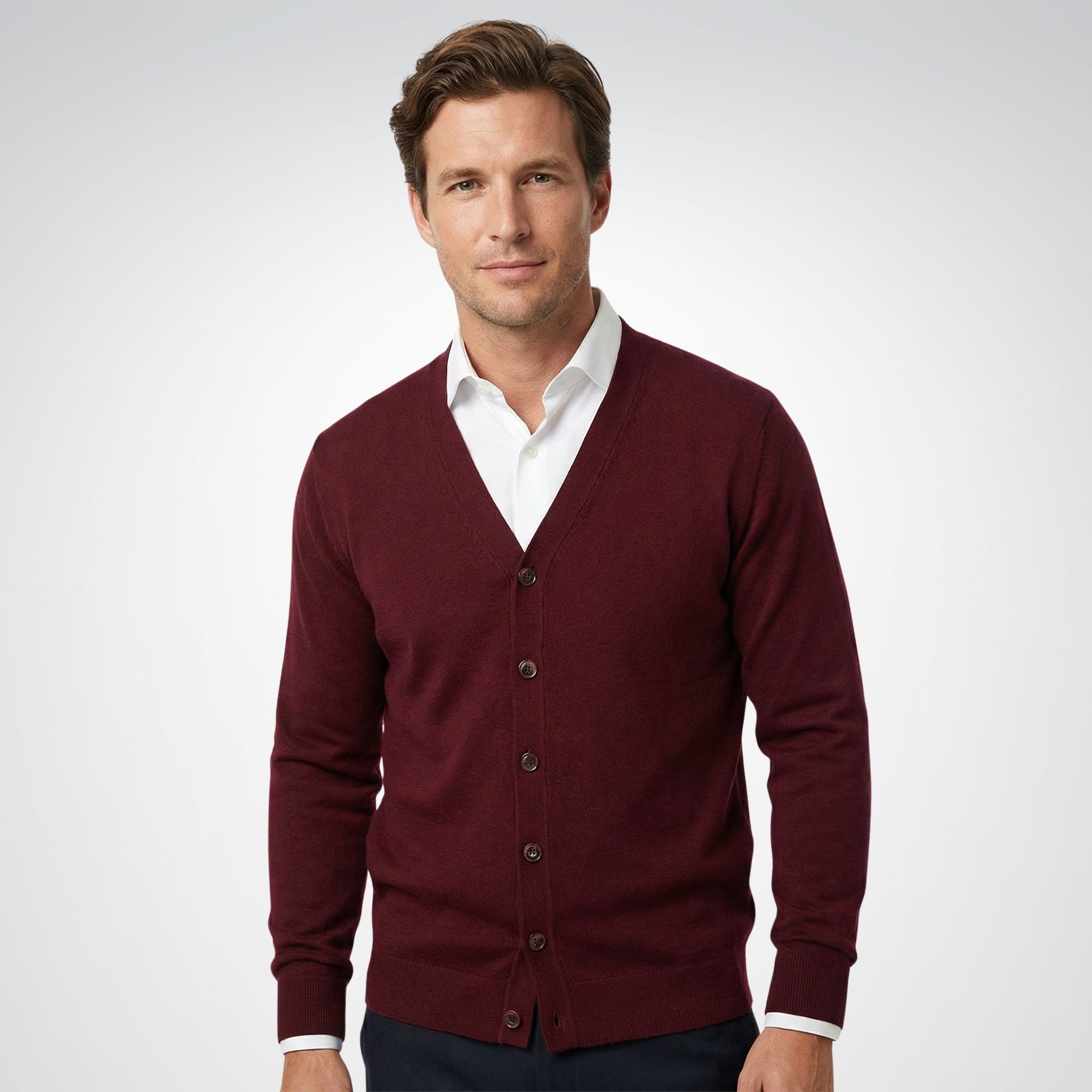 Men's Cardigan | V-Neck Design