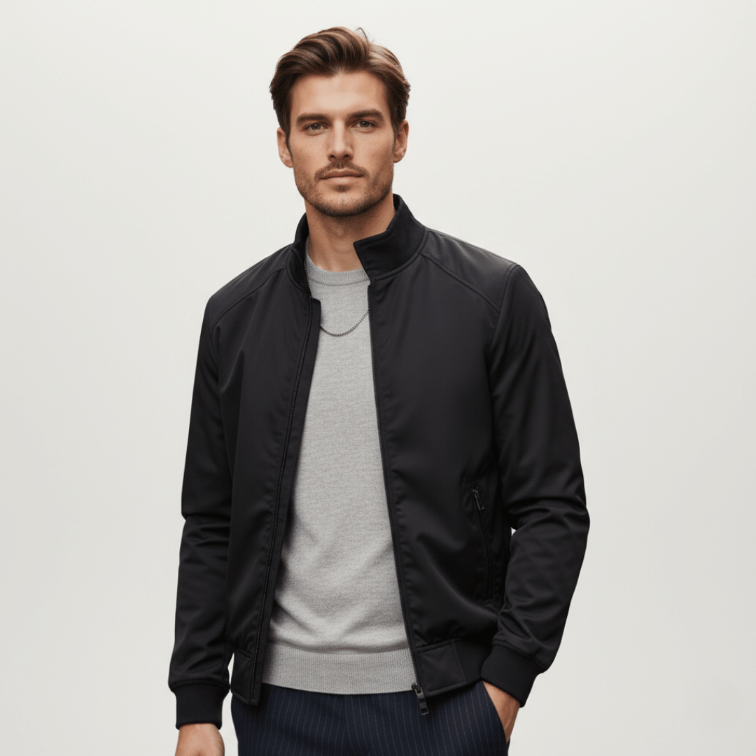 Men’s Jacket with Zip Closure