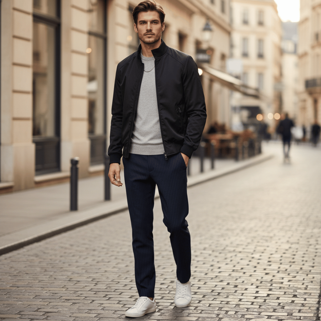 Men’s Jacket with Zip Closure