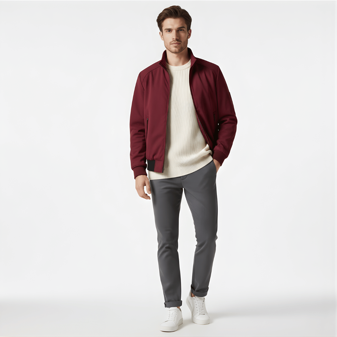 Men’s Jacket with Zip Closure