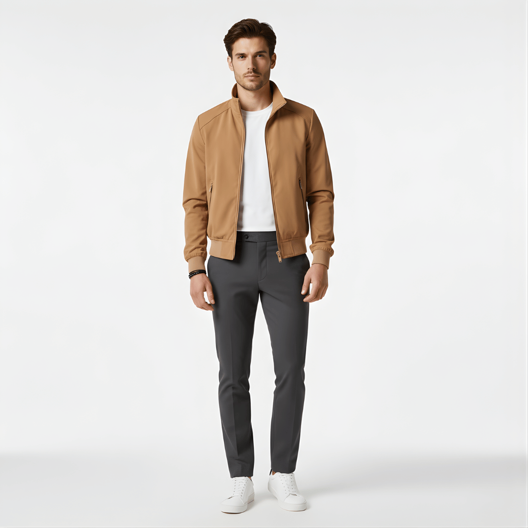 Men’s Jacket with Zip Closure