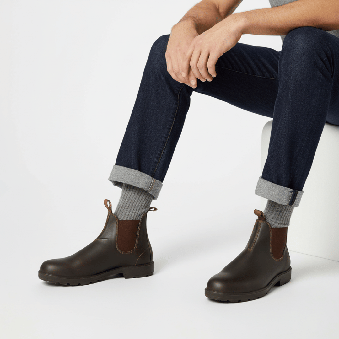 Men’s Chelsea Boots, Slip-On Ankle Fit