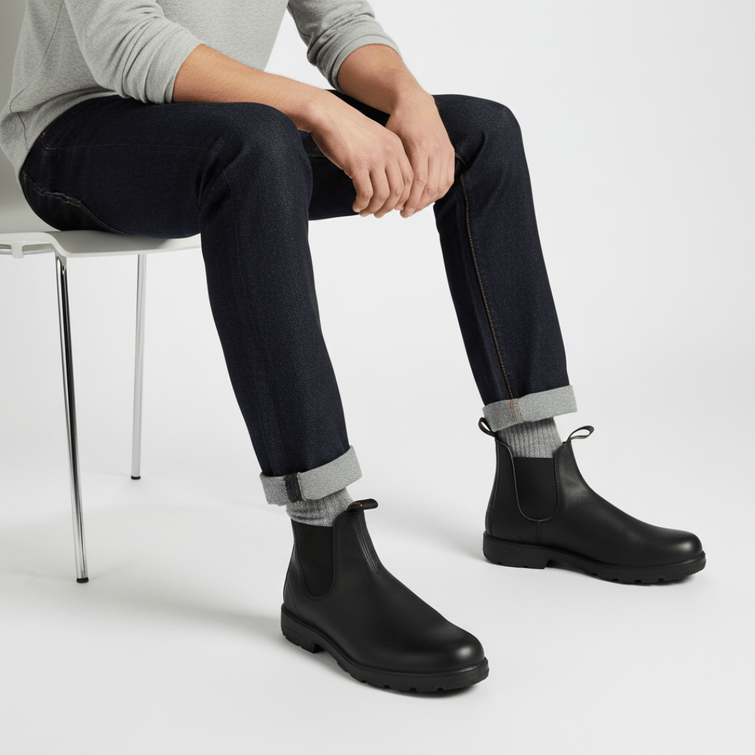 Men’s Chelsea Boots, Slip-On Ankle Fit