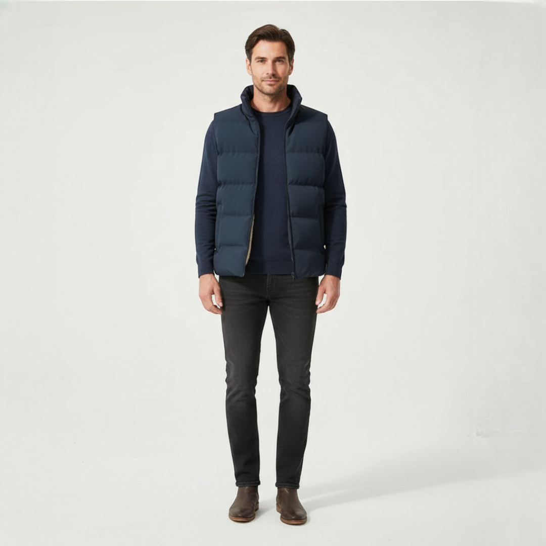 Men’s Sleeveless Zip Vest