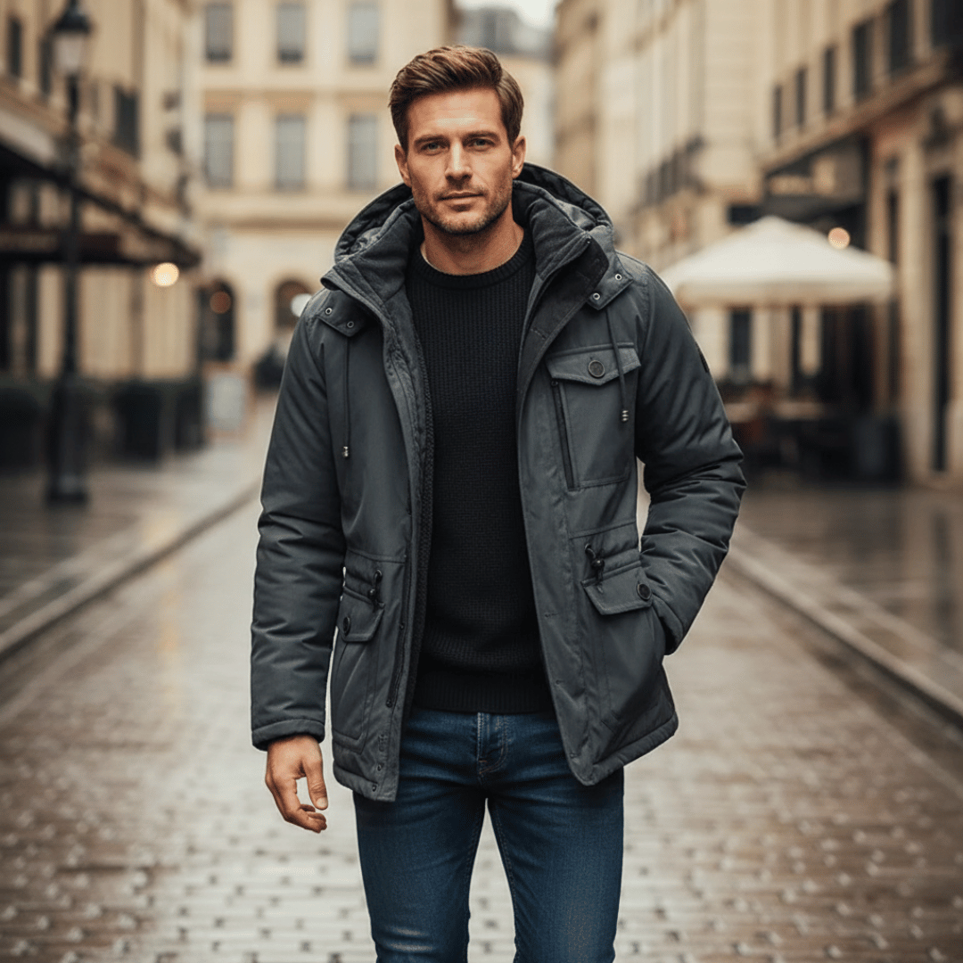 Men’s Parka Jacket with Hood