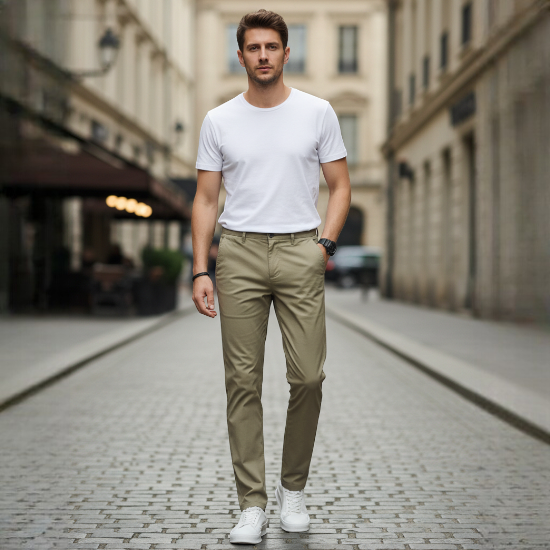 Men's Trousers | Straight-Leg Cut with Pockets