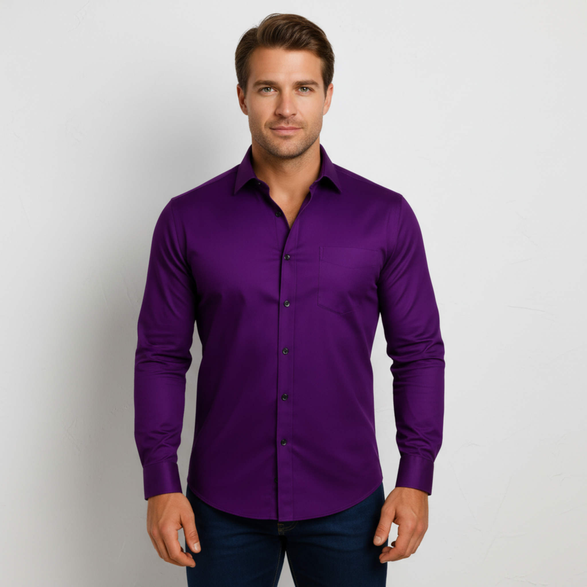 Men's Shirt | Structured Fit for Spring Wear