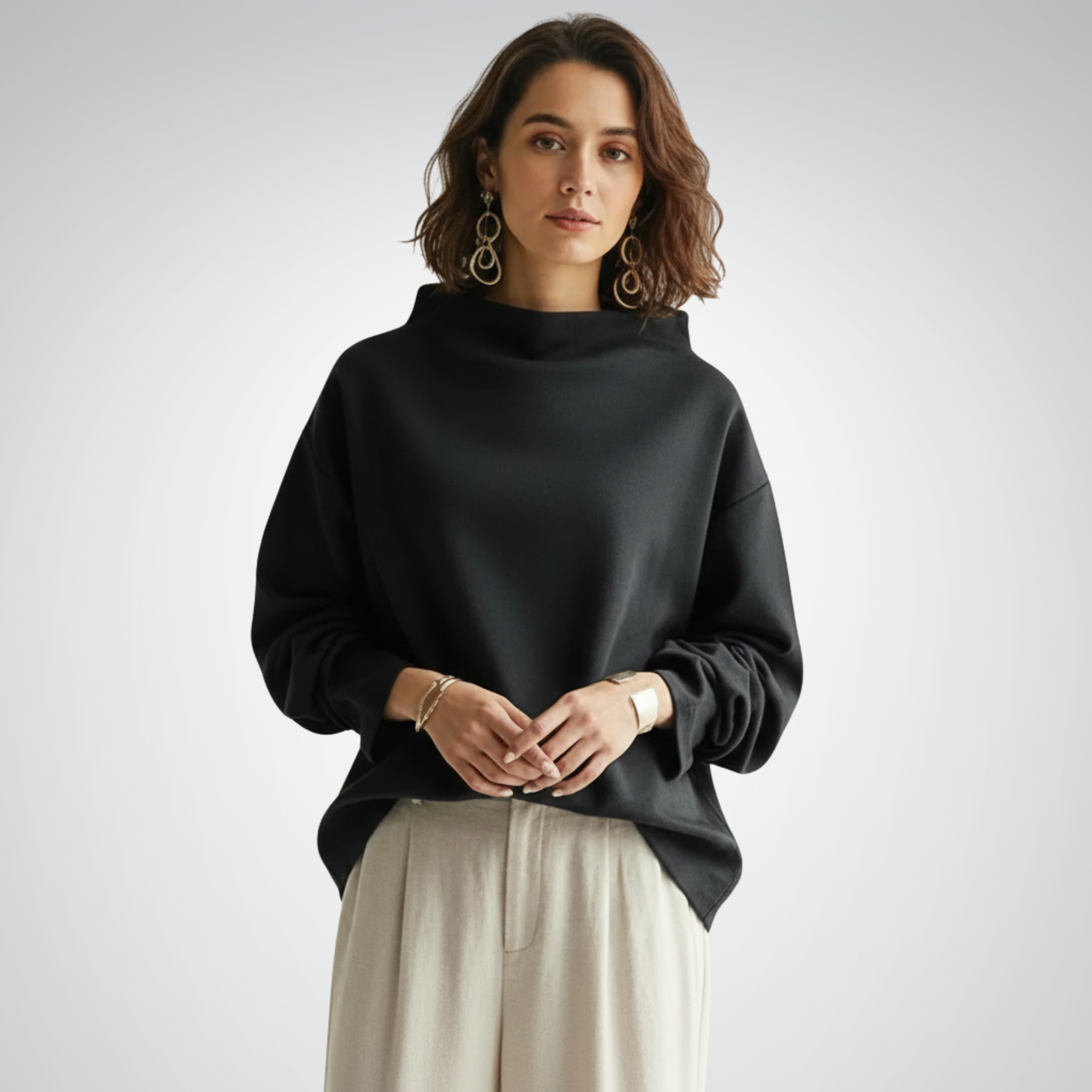 Women's Top | High-Neck Design