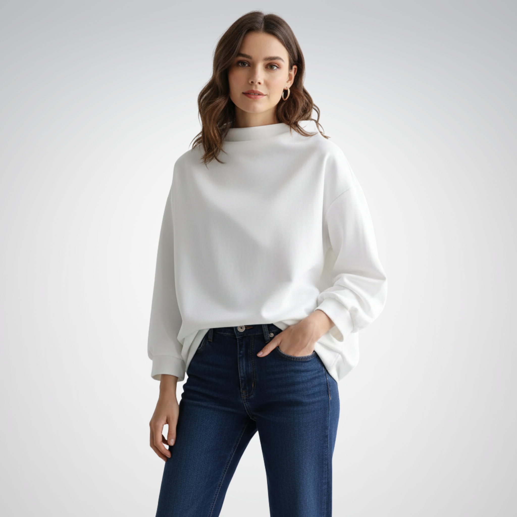 Women's Top | High-Neck Design