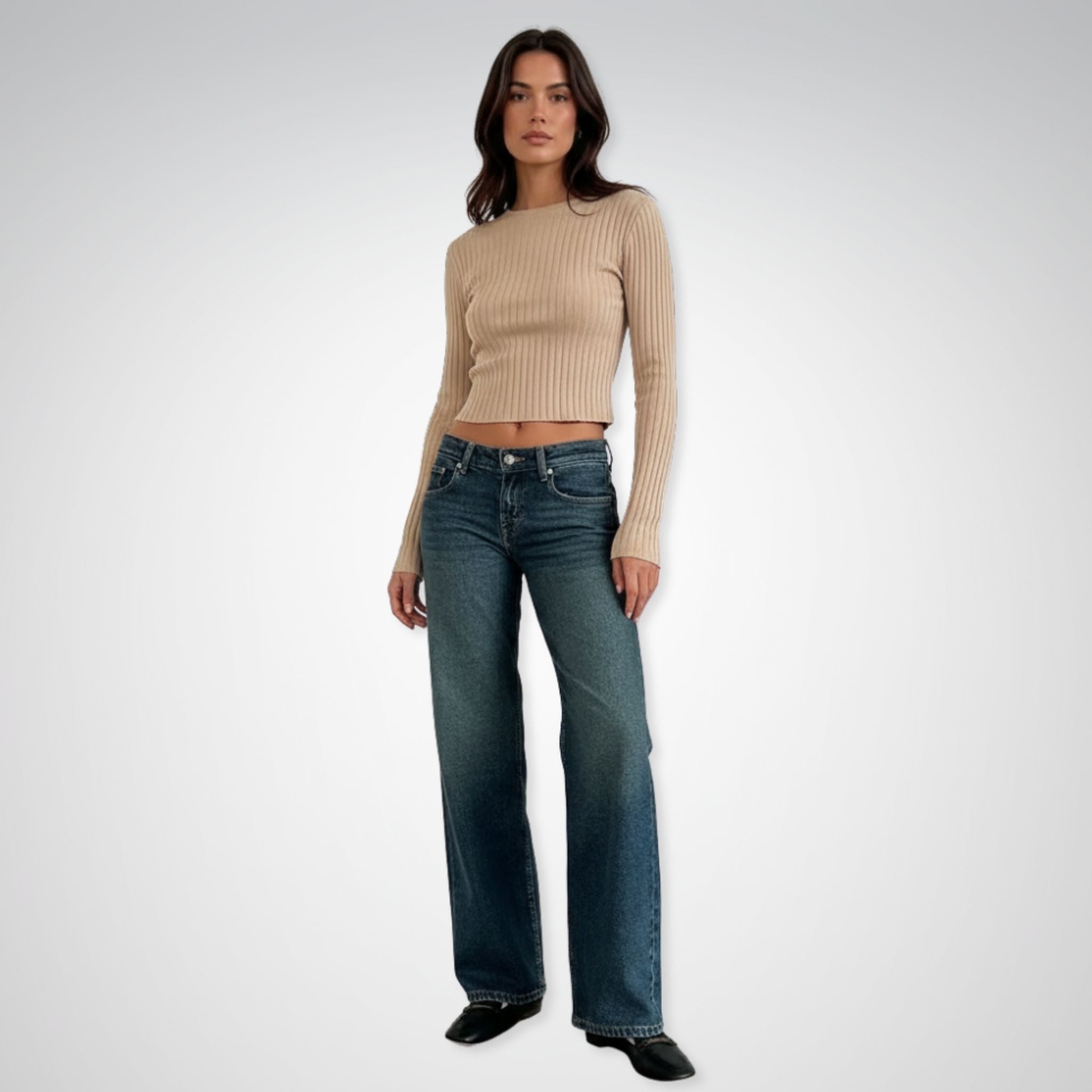 Women's Low-Rise Jeans | Stretch Denim