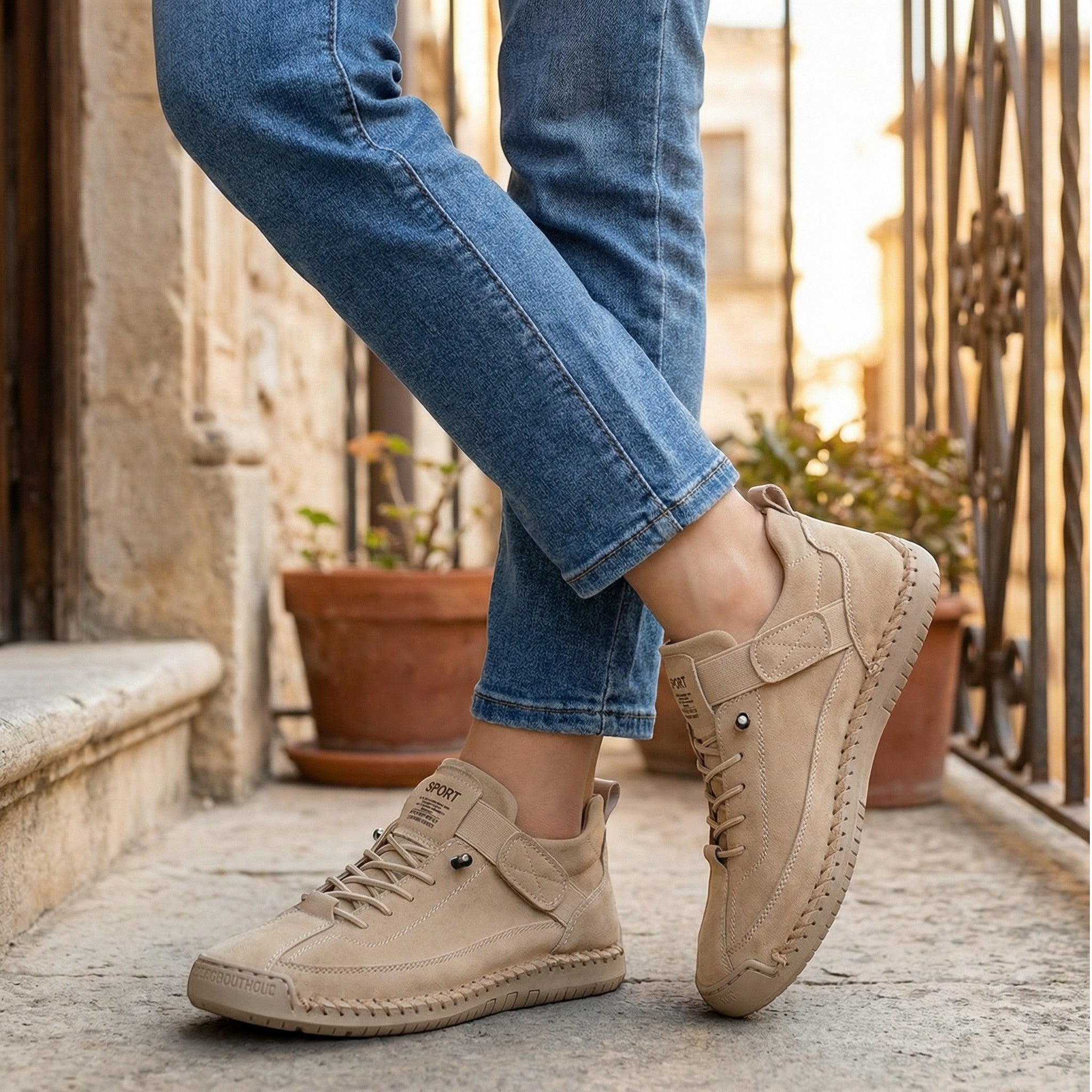 Women's Sneakers | Lace-Up Design, Synthetic Upper