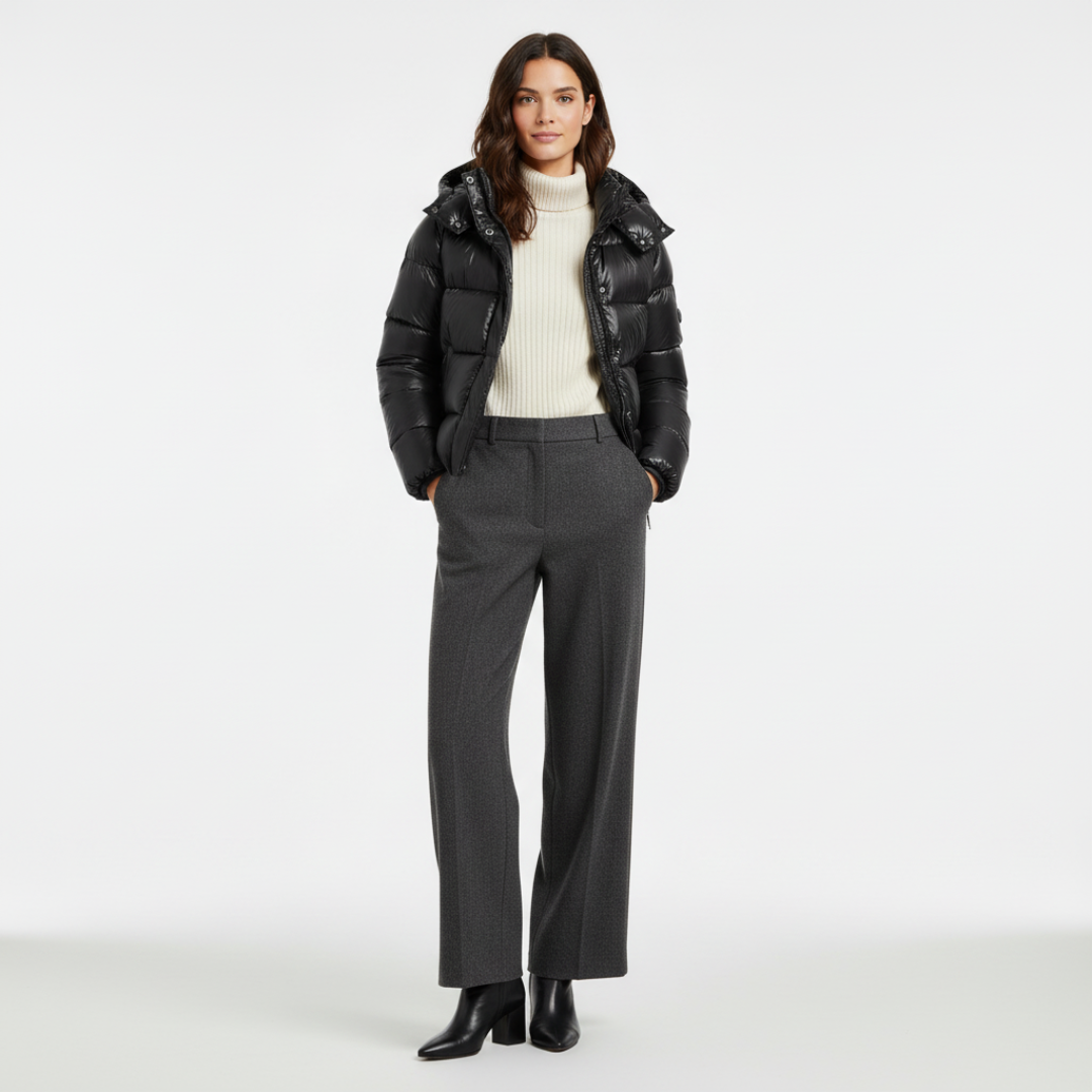 Women’s Hooded Cropped Puffer Jacket