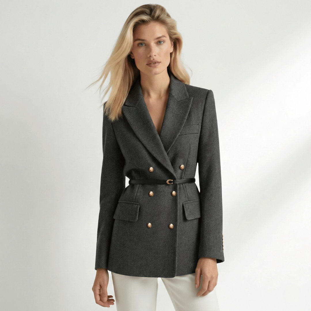 Women’s Button-Front Tweed Coat