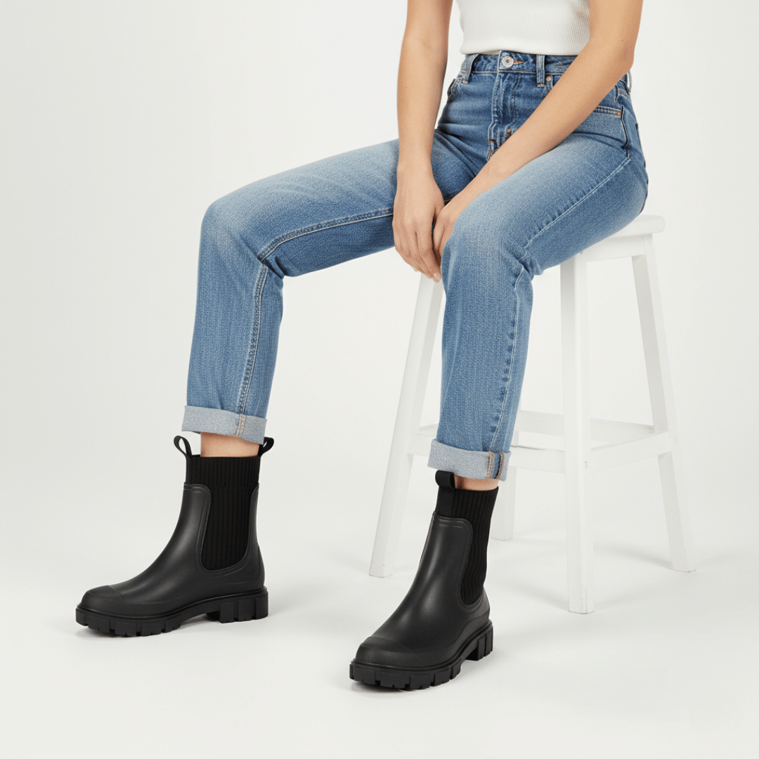Women’s Wellington Boots with Textured Sole