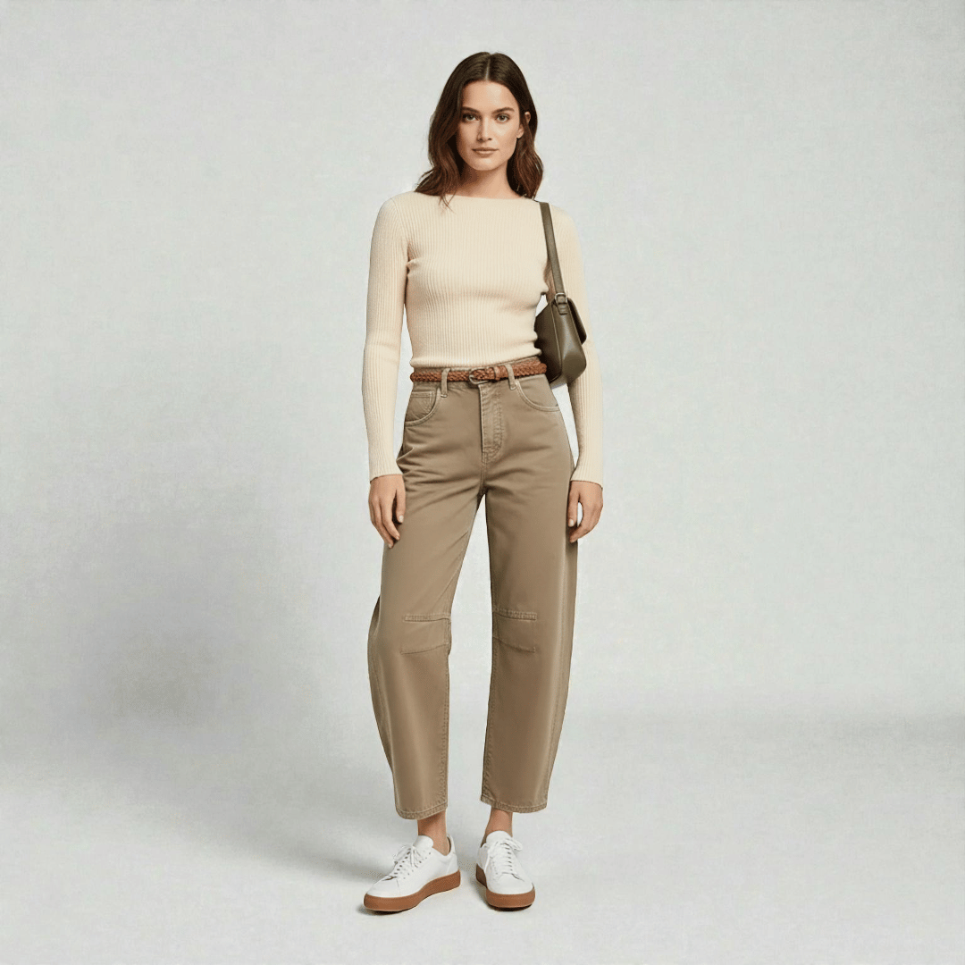 Women’s Wide-Leg Jeans with High Waist