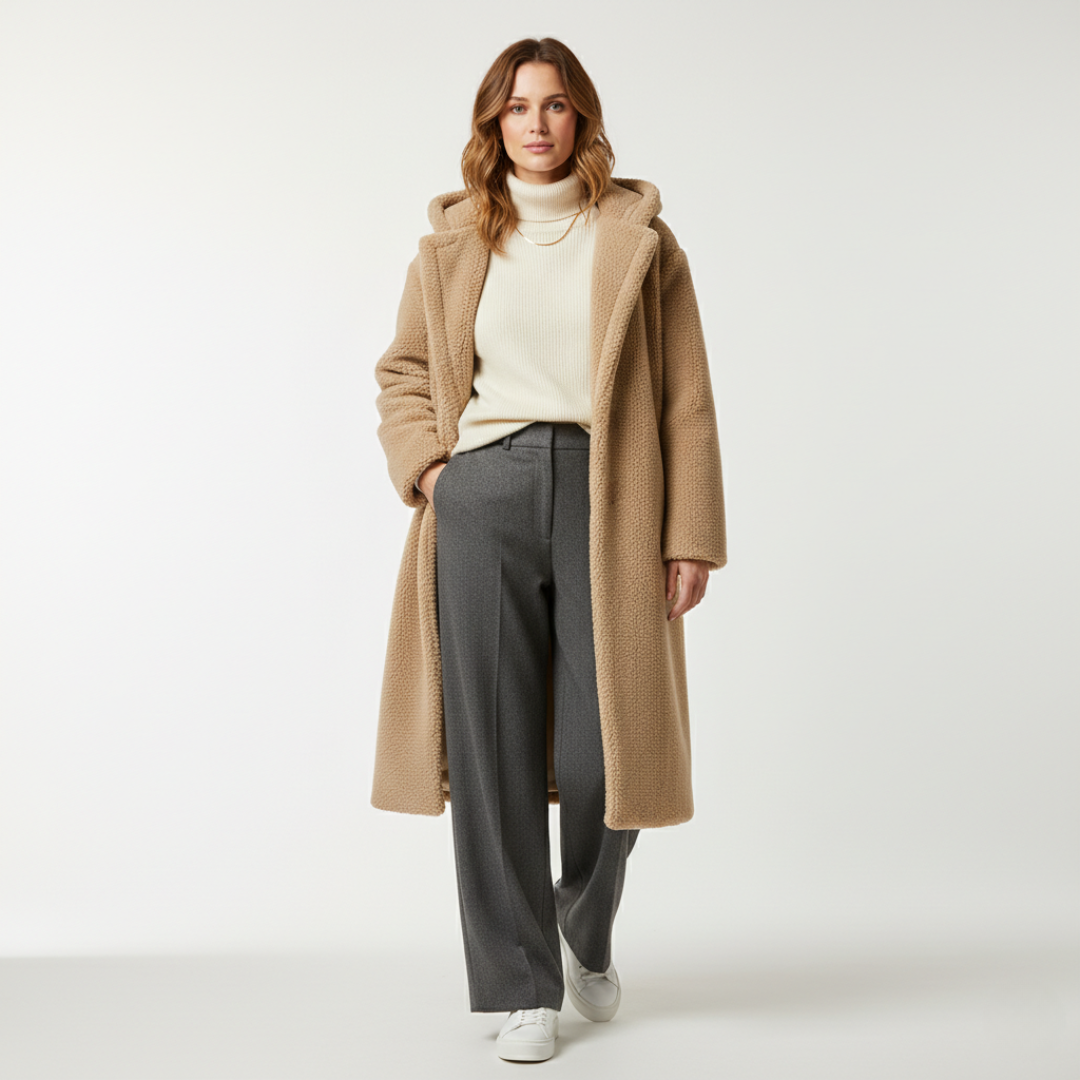 Women’s Wool Coat with Classic Silhouette