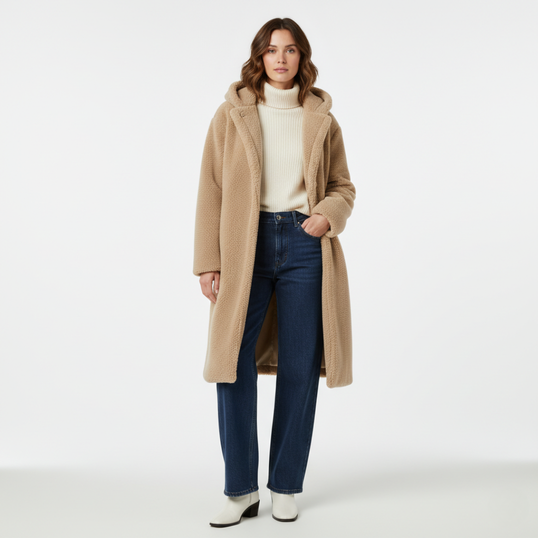 Women’s Wool Coat with Classic Silhouette
